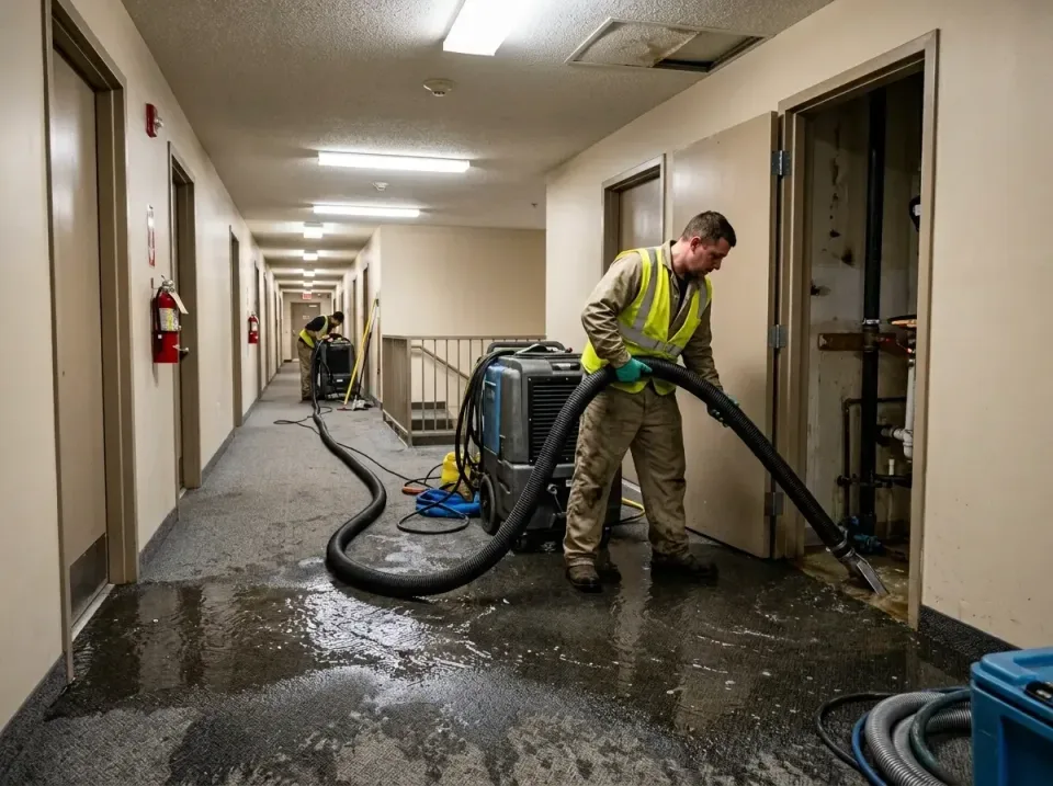 multi-unit-apartment-hallway-f-005 — frequently asked questions, Emergency Burst Pipe Water Extraction & Removal in Mays Lan…